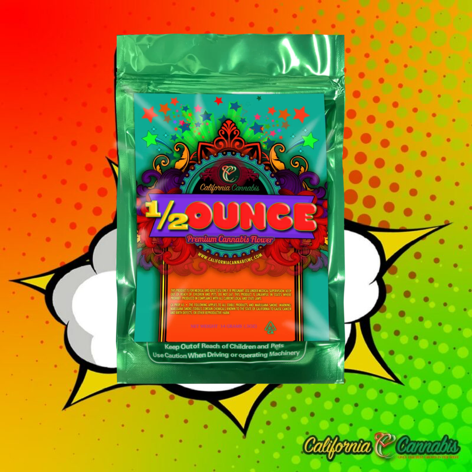 California’s Premium Cannabis Flower 1/2 Oz